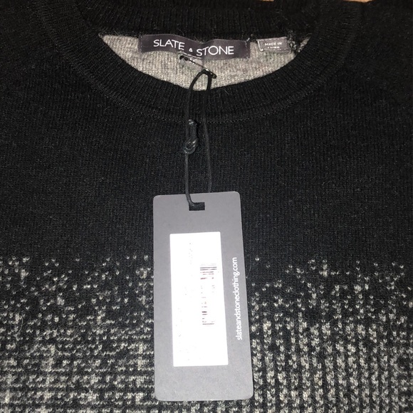 SLATE & STONE Block Pattern Wool Sweater - Picture 7 of 7